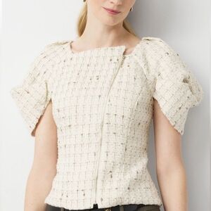 Elegant Cream Women's Top